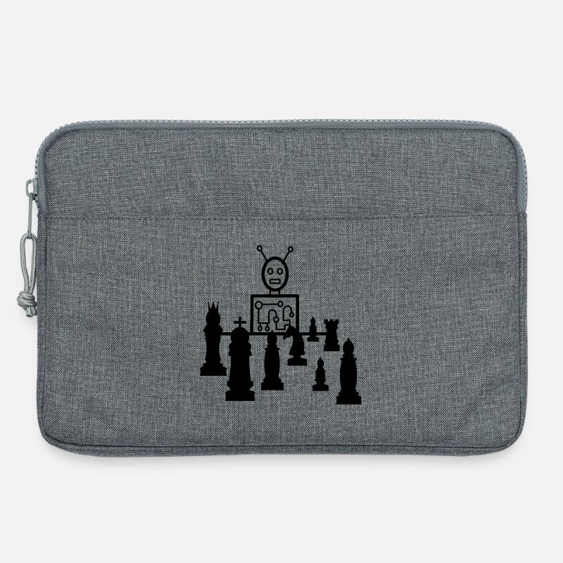 schach computer - Laptoptasche 13" - Grau meliert