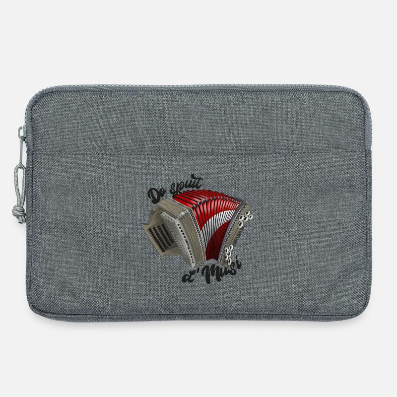 Do spuit d'Musi | ZiachON! - Laptoptasche 13" - Grau meliert