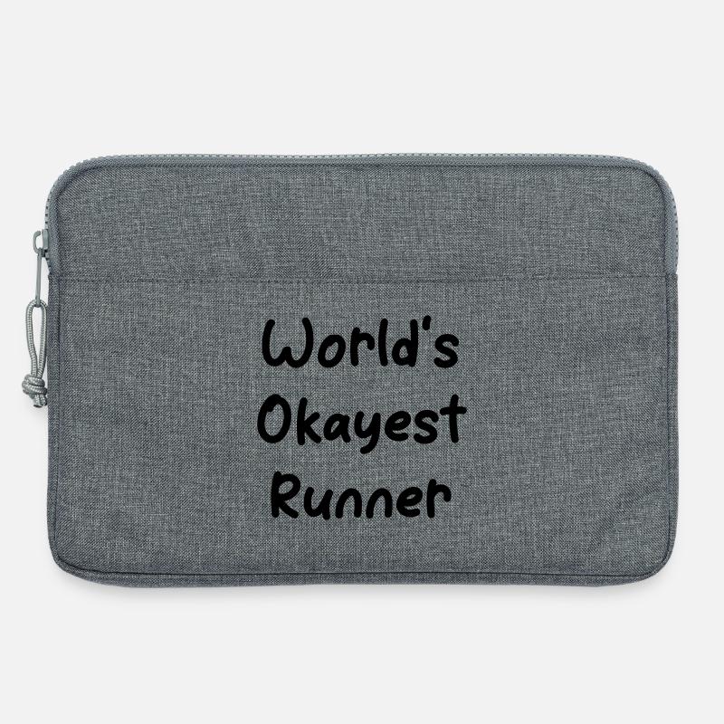 World's okayest Runner - Laptoptasche 13" - Grau meliert