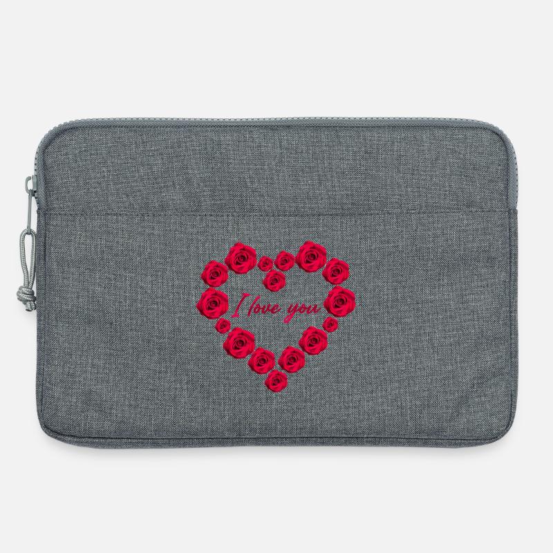 Ich liebe dich - Laptoptasche 13" - Grau meliert