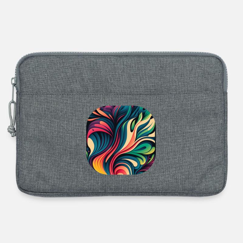Abstrakt - Laptoptasche 13" - Grau meliert