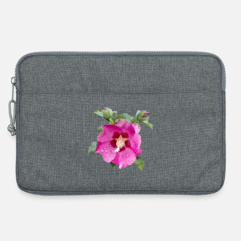 ROSA HIBISKUS - Laptoptasche 13" - Grau meliert