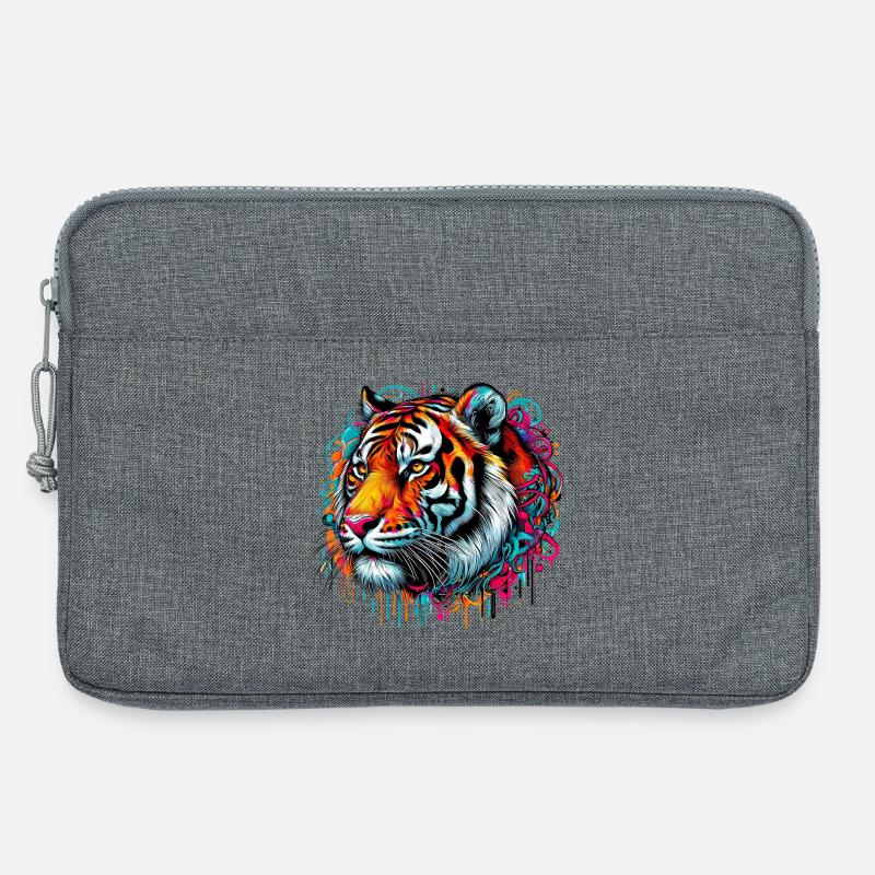 Tiger - Laptoptasche 13" - Grau meliert