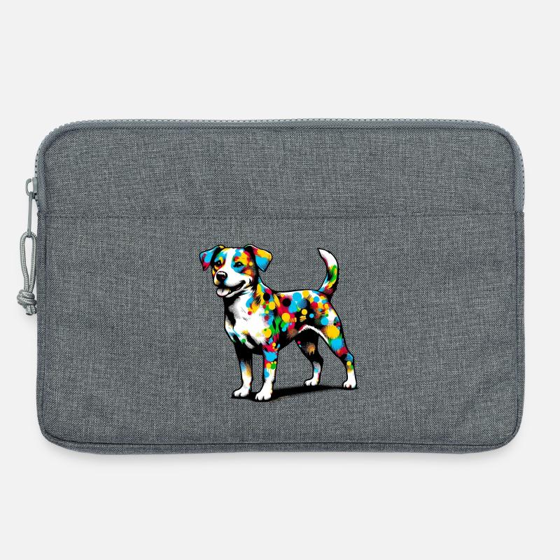 Hund - Laptoptasche 13" - Grau meliert