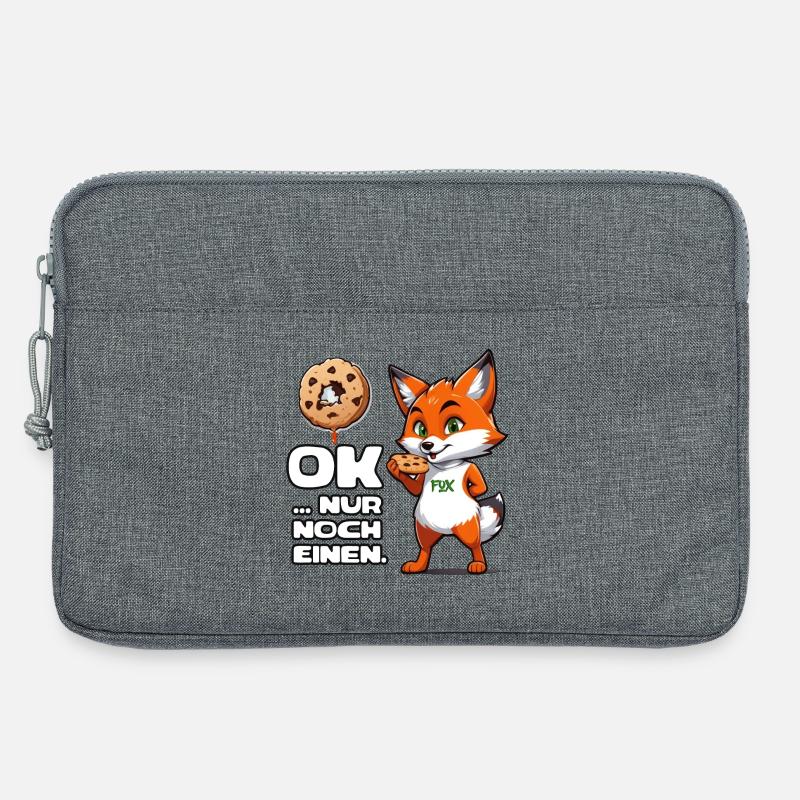 Foxy Cookie Fun - Laptoptasche 13" - Grau meliert