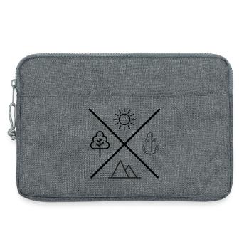 Life - Laptop bag 13" - heather grey - Front