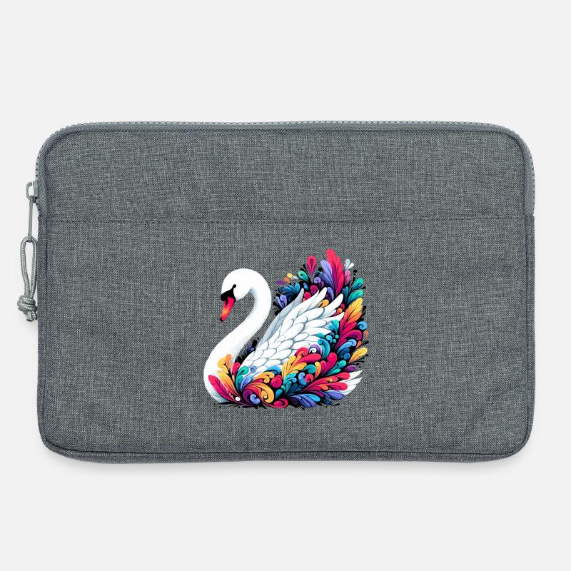 Schwan - Laptoptasche 13" - Grau meliert