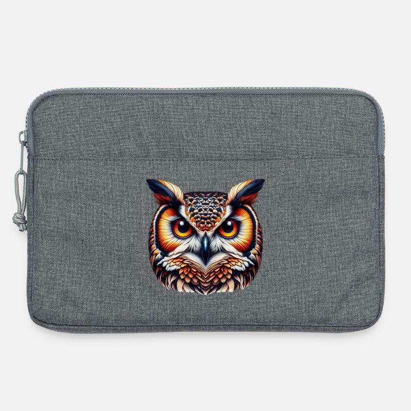 Eule - Laptoptasche 13" - Grau meliert