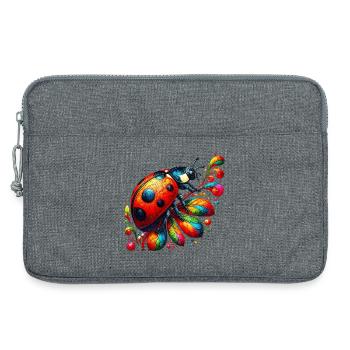 Marienkäfer - Laptoptasche 13" - Grau meliert - Vorne