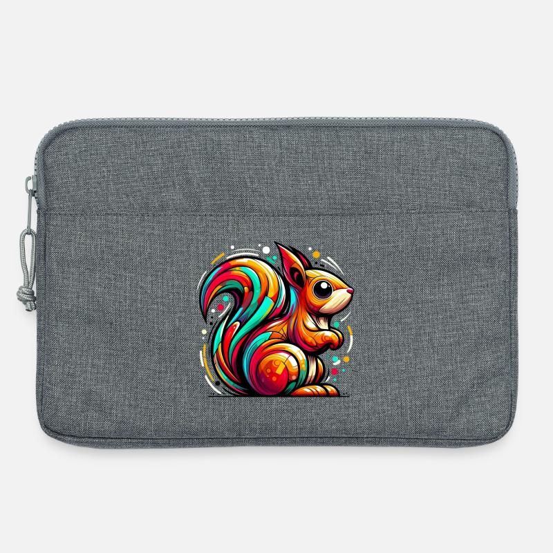 Eichhörnchen - Laptoptasche 13" - Grau meliert