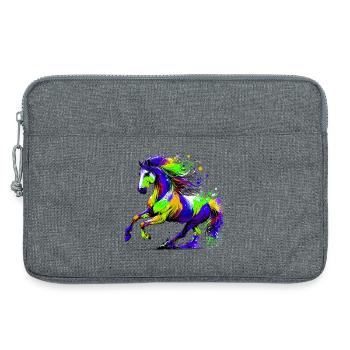 Cheval - Sacoche pour ordinateur portable 13 pouces - gris chiné - Devant
