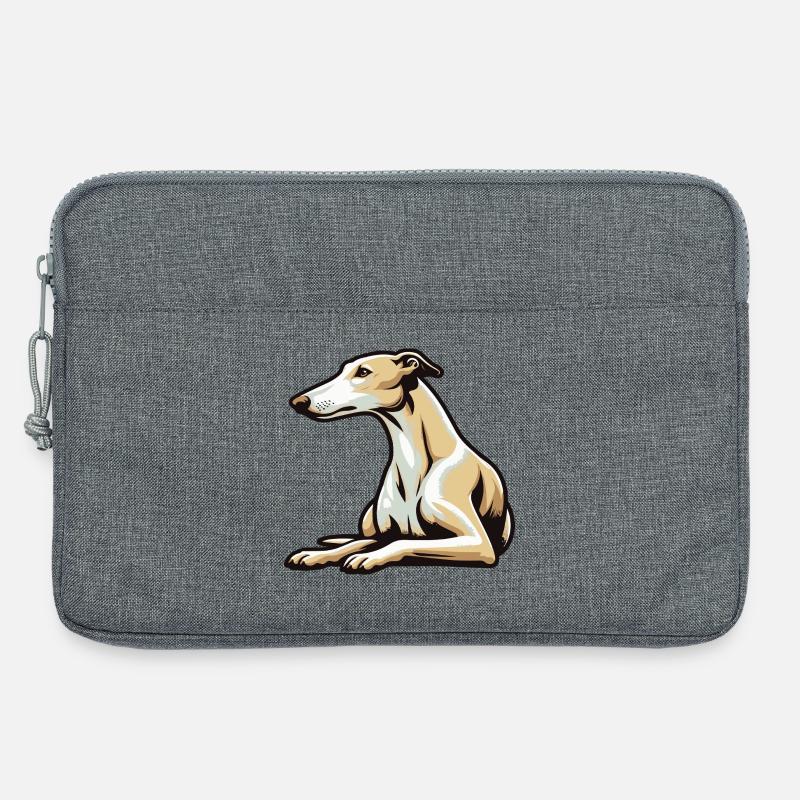 Windhund - Laptoptasche 13" - Grau meliert