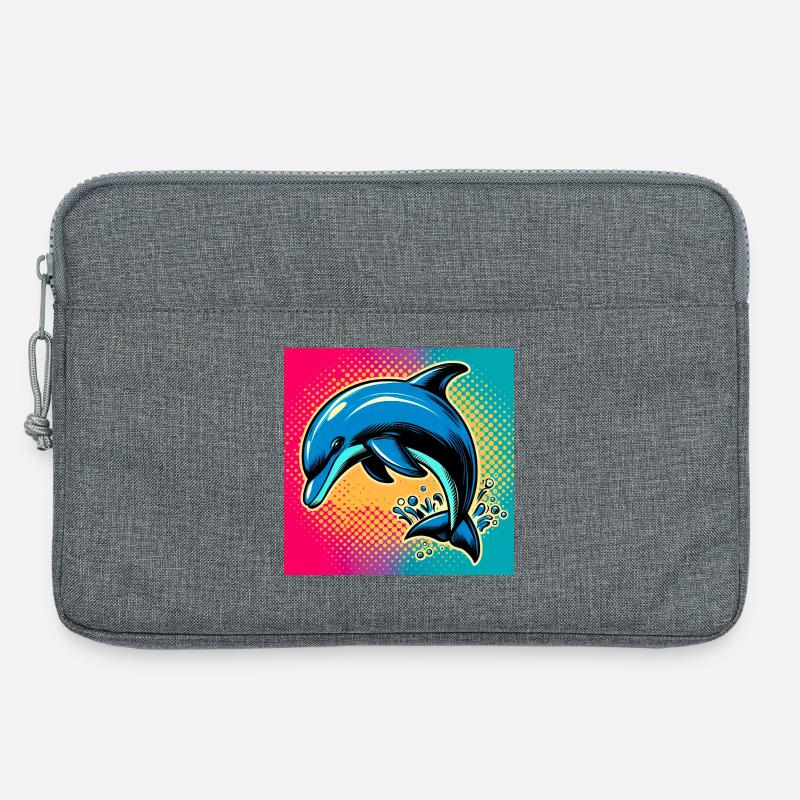 Delfin - Laptoptasche 13" - Grau meliert