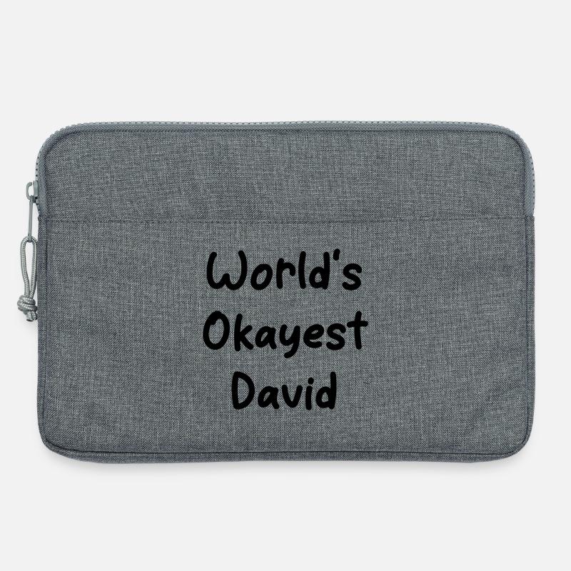 World's okayest David - Laptoptasche 13" - Grau meliert