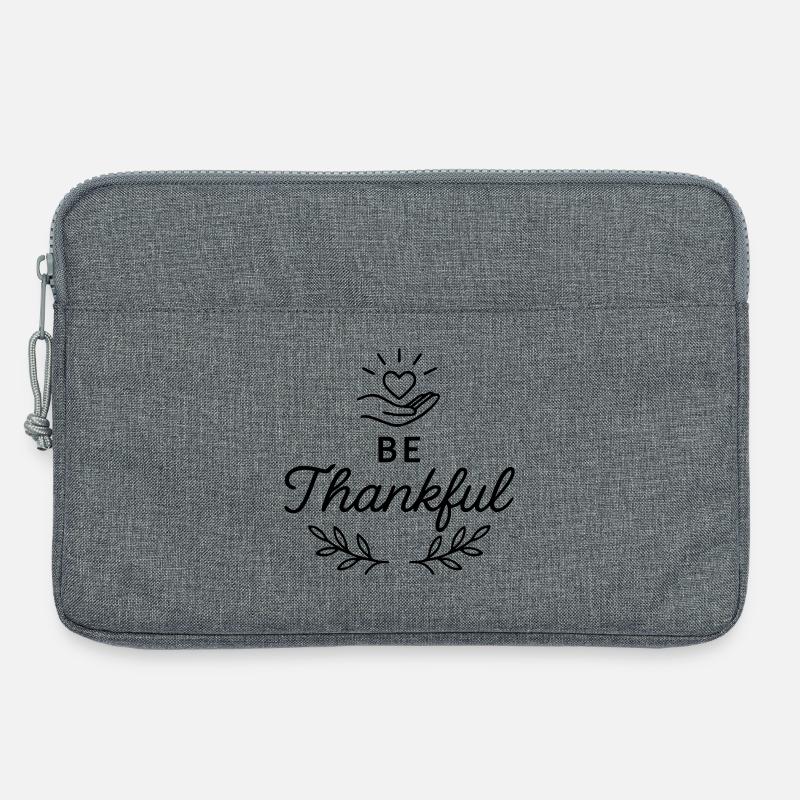 Sei dankbar - Laptoptasche 13" - Grau meliert