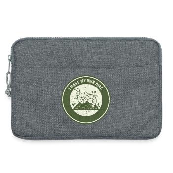 Compost de vers : sol indépendant - Sacoche pour ordinateur portable 13 pouces - gris chiné - Devant