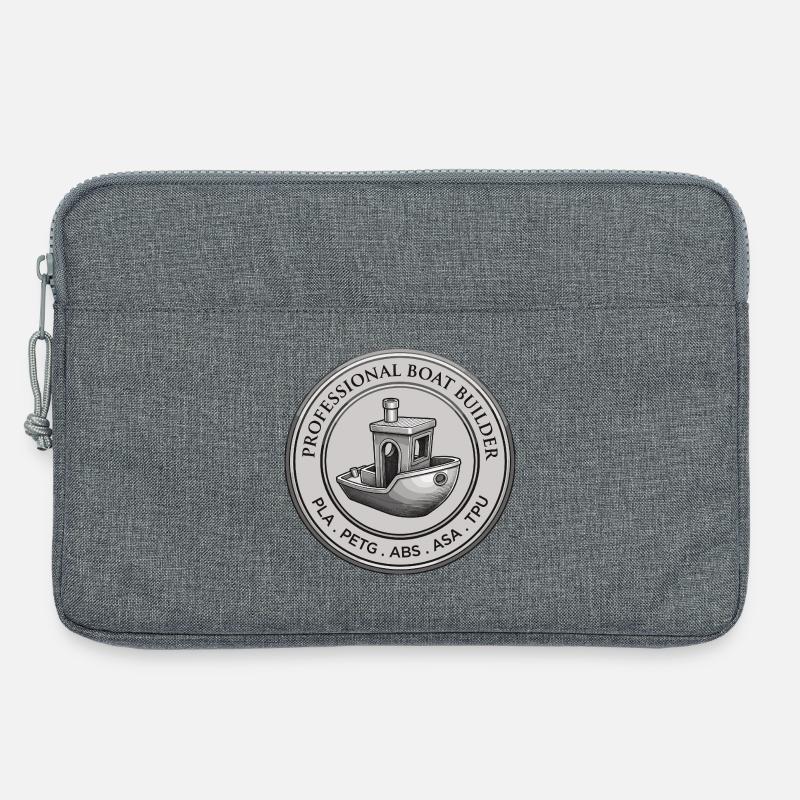 Professional Boat Builder – 3D Printing Emblem - Laptop bag 13" - heather grey