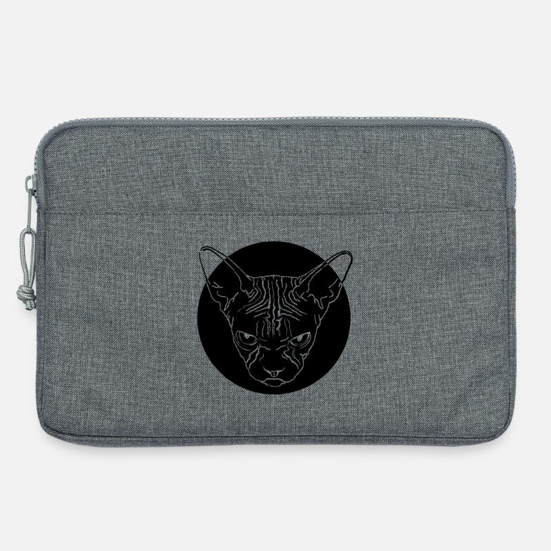 Sphinxkopf - Laptoptasche 13" - Grau meliert