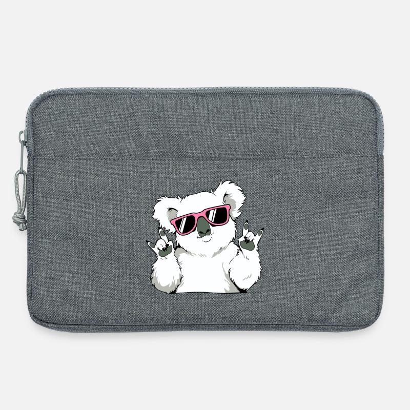 Cooler Koala mit Sonnenbrille - Laptoptasche 13" - Grau meliert