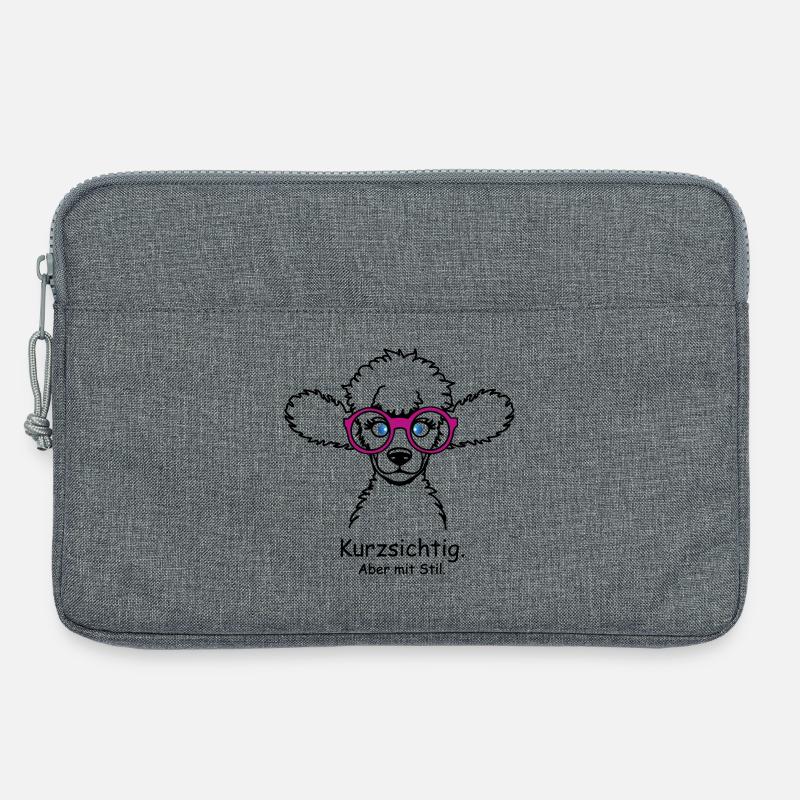 Kurzsichtig. Aber mit Stil. - Laptoptasche 13" - Grau meliert