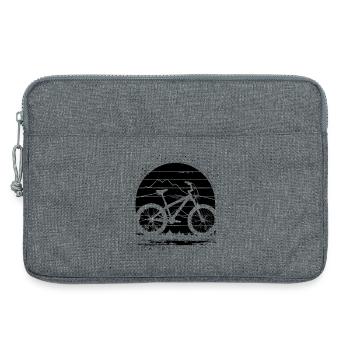 Croquis de VTT - Sacoche pour ordinateur portable 13 pouces - gris chiné - Devant
