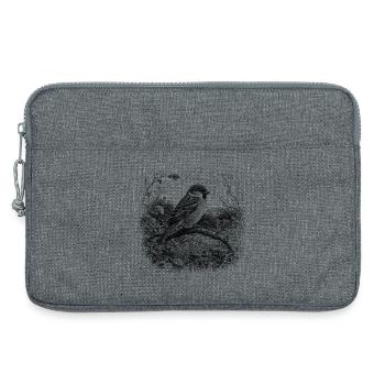 Moineau mignon dans la nature dans le style de dessin - Sacoche pour ordinateur portable 13 pouces - gris chiné - Devant