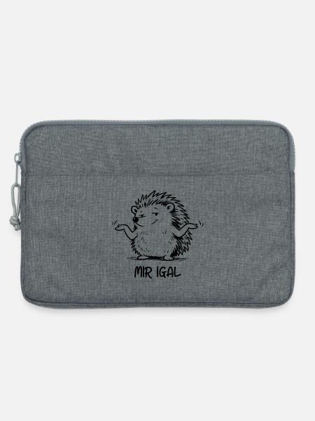 Igel egal - Mir igal - Laptoptasche 13" - Grau meliert