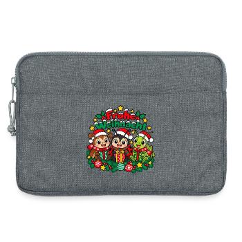 Weihnachts Insekten - Laptoptasche 13" - Grau meliert - Vorne