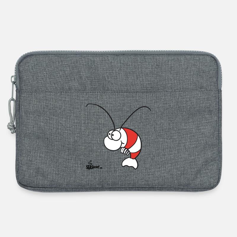 Garnele - Laptoptasche 13" - Grau meliert