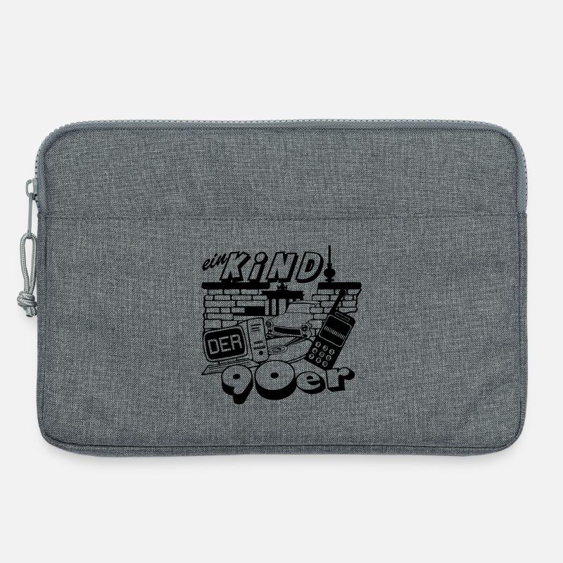 90er Party , Mottoparty , Mauerfall Edition (25) - Laptoptasche 13" - Grau meliert