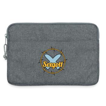 Sexgott | Dildo | Cock - Sacoche pour ordinateur portable 13 pouces - gris chiné - Devant