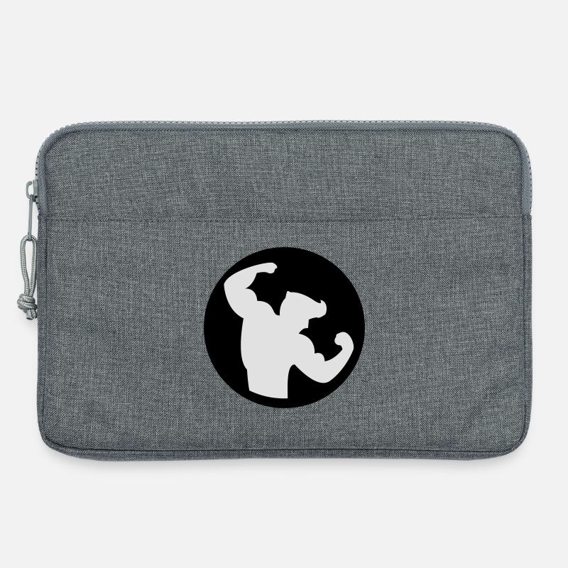 Bodybuilding Muskelprotz 2farbig - Laptoptasche 13" - Grau meliert