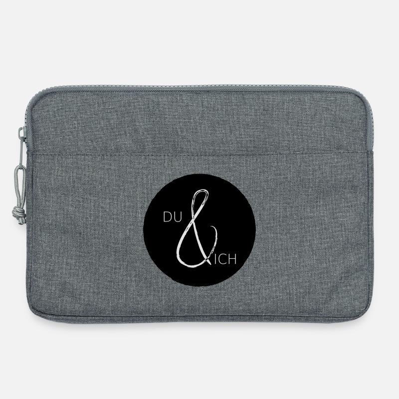 Du und IchGemeinsam Freundschaft Liebe - Laptoptasche 13" - Grau meliert