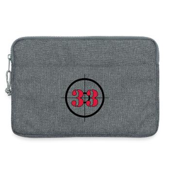 Represents: 33 (V) - Laptop bag 13" - heather grey - Front