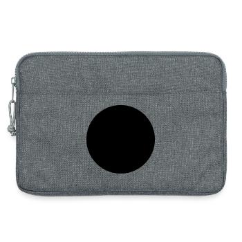 Fußball, Ball, Fußie, WM, Bundesliga - Laptoptasche 13" - Grau meliert - Vorne