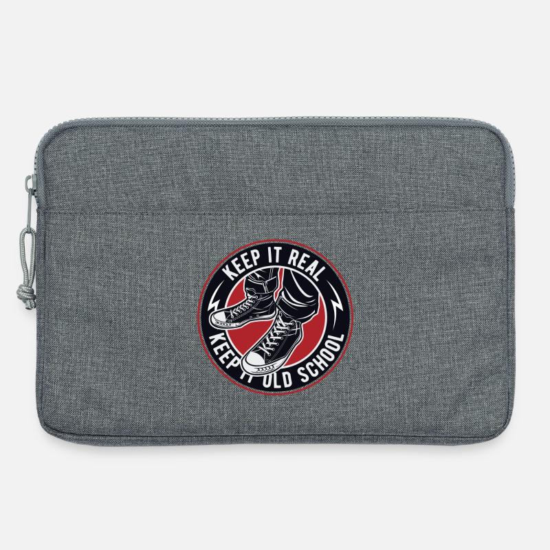 Keep It Real Old School Sneakers Logo - Laptoptasche 13" - Grau meliert