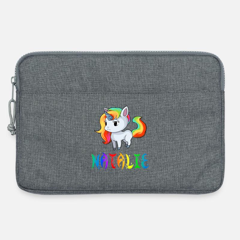 Natalie Einhorn - Laptoptasche 13" - Grau meliert