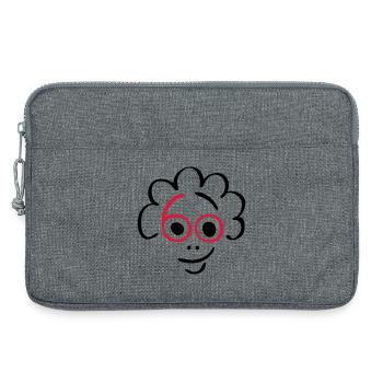 60 Jahre - coole Frau! - Laptoptasche 13" - Grau meliert - Vorne