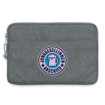 Junggesellinnen Abschied | Hochzeit | Beer | Bier - Laptop bag 13" - heather grey - Front