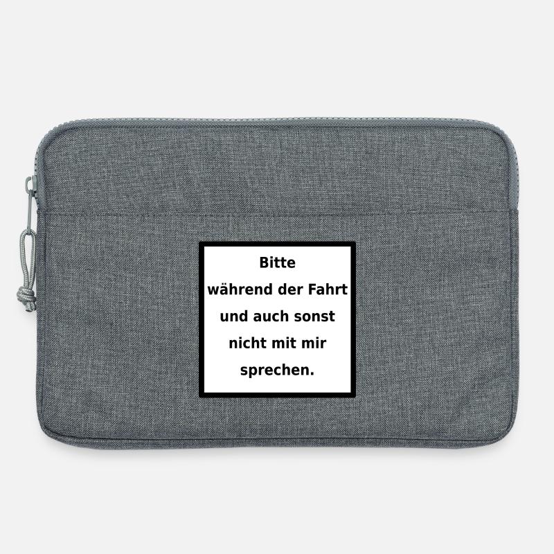 Genereller Warnhinweis. (black/white) - Laptoptasche 13" - Grau meliert
