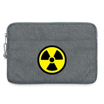 Radiation Warning - Laptop bag 13" - heather grey - Front