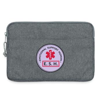 Emotional Support Human - Laptoptasche 13" - Grau meliert - Vorne