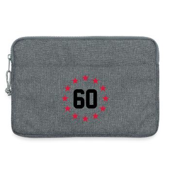 60 years - Laptop bag 13" - heather grey - Front