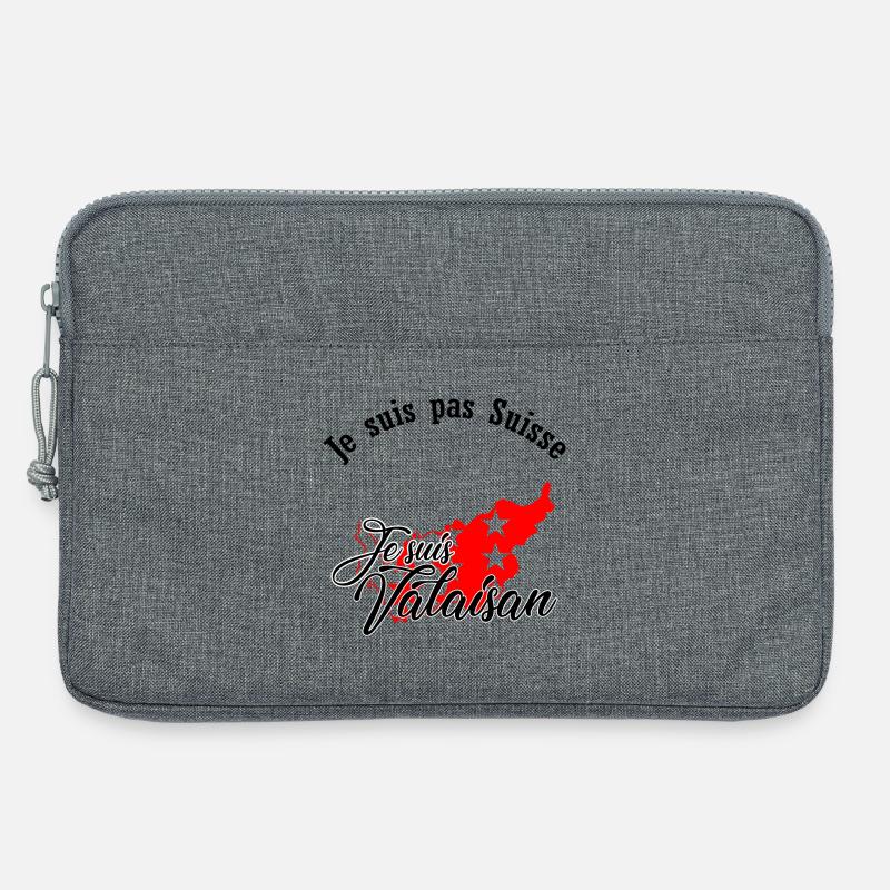 Ich komme aus dem Wallis - Laptoptasche 13" - Grau meliert