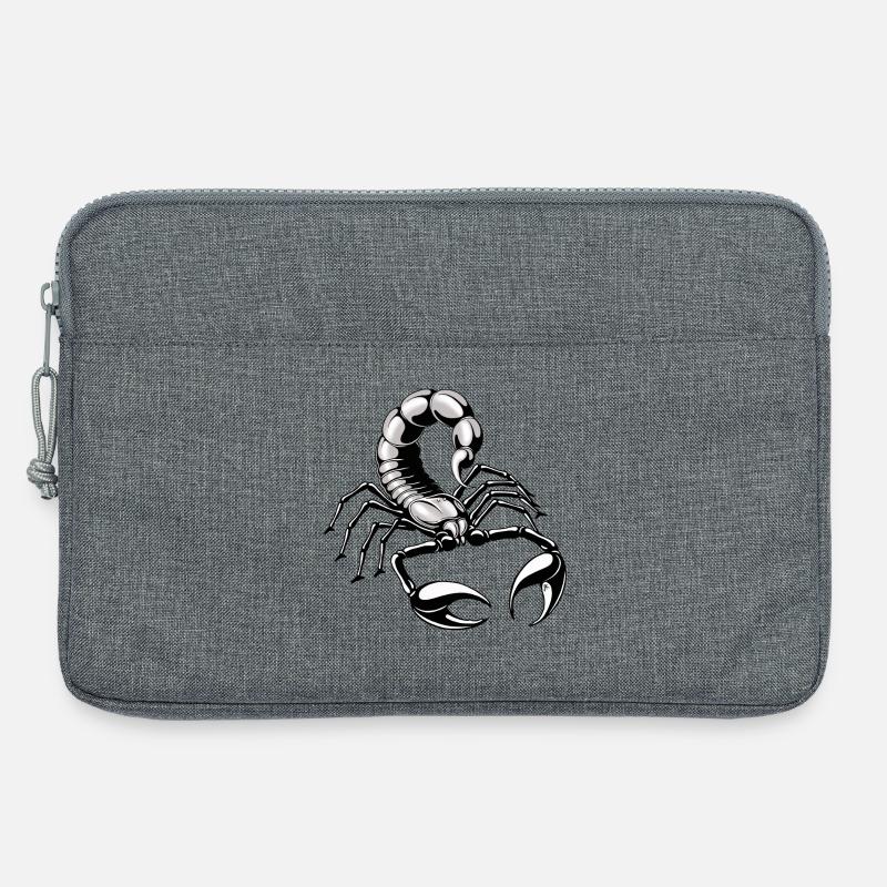Skorpion - silber - grau - Laptoptasche 13" - Grau meliert