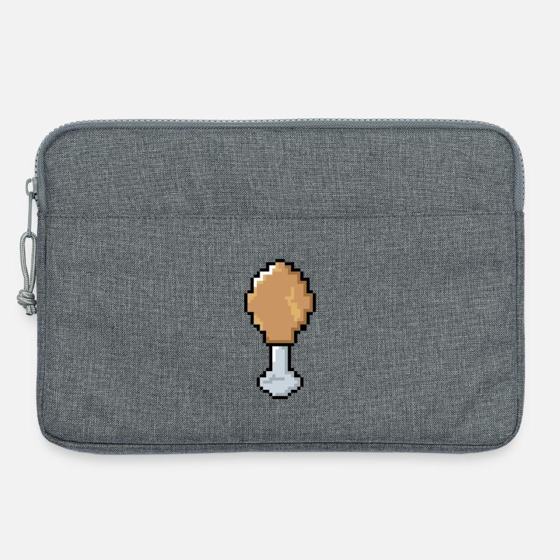 Pixel - Hähnchenkeule - Laptoptasche 13" - Grau meliert