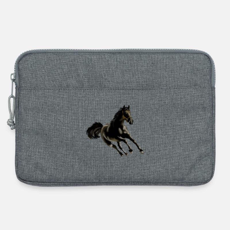 Pferd - Laptoptasche 13" - Grau meliert