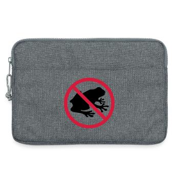 frog forbidden shield zone no kroete silhouett - Laptop bag 13" - heather grey - Front