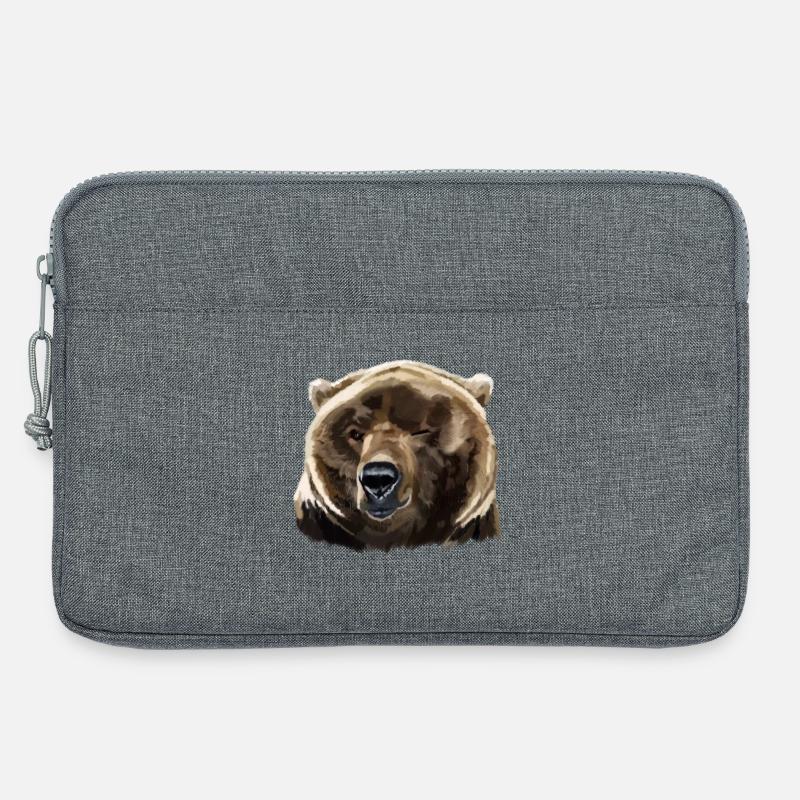 Bär - Laptoptasche 13" - Grau meliert
