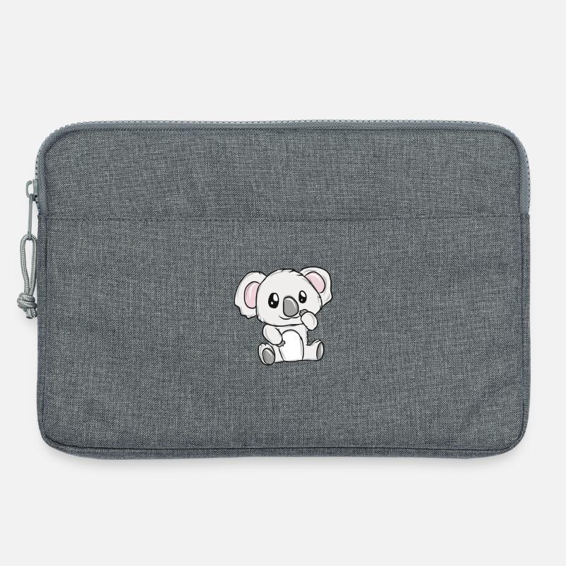 Kleines Koala Kuschelheld - Laptoptasche 13" - Grau meliert